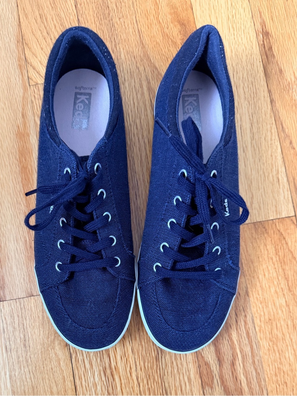 Women’s Navy Slip-On Sneakers - keds